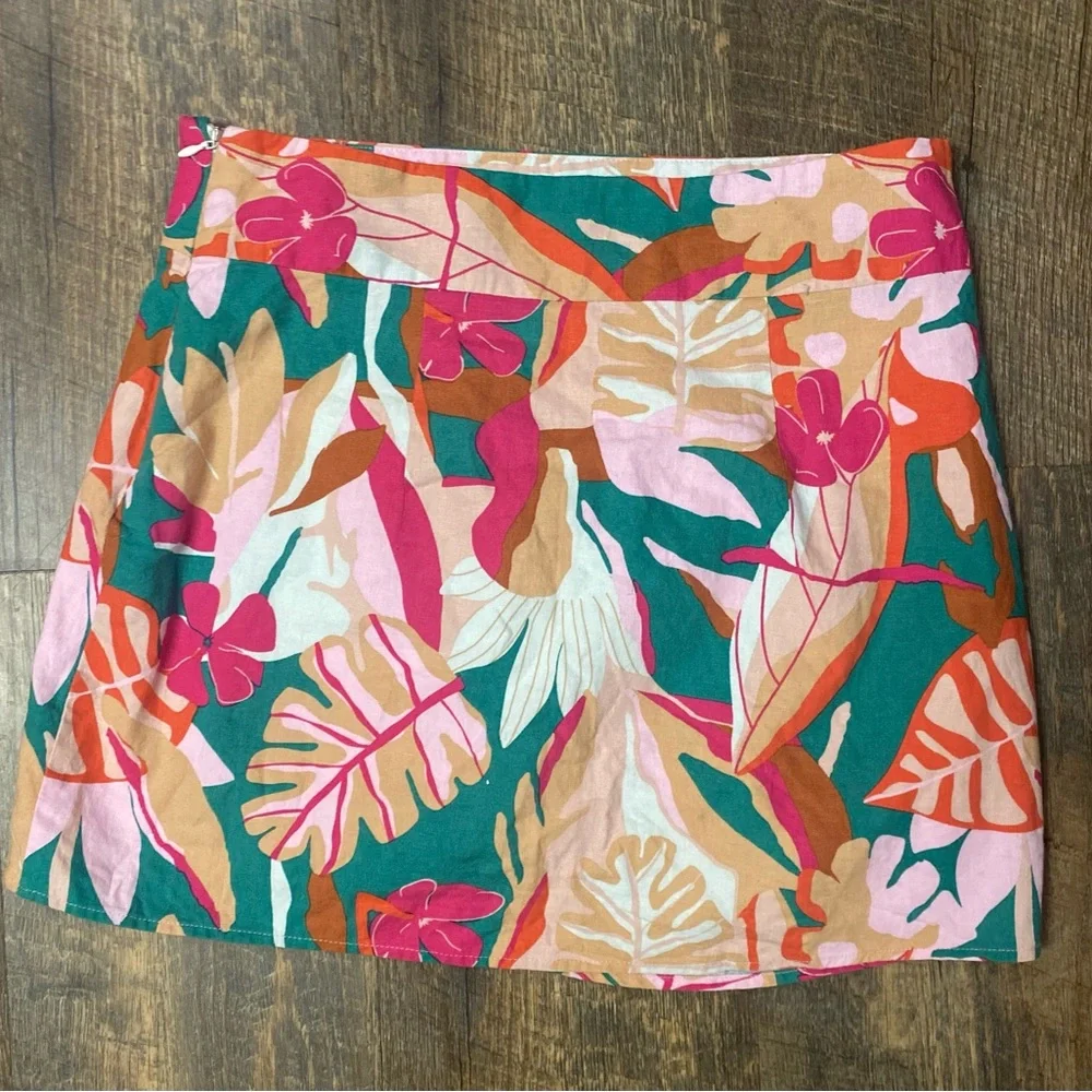 Forever 21 green tropical